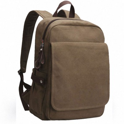 Best Stylish College Students Waterproof Slim Canvas Laptop Backpack Wholesale