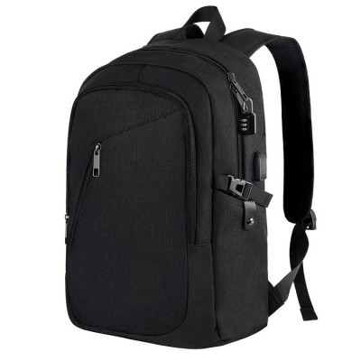 college school bookbag men business computer anti theft backpack laptop bag 15.6 inch with USB charging port