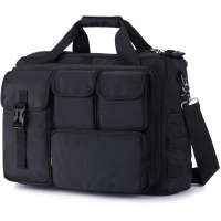 17 inch Men's Military Laptop Messenger Bag Multifunctional Computer Shoulder Handbags